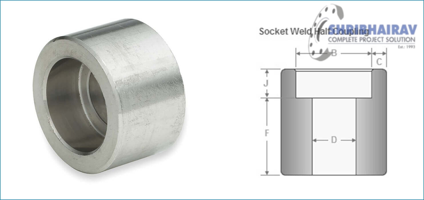 ASME-b16.11 Forged Socket Weld Half Coupling